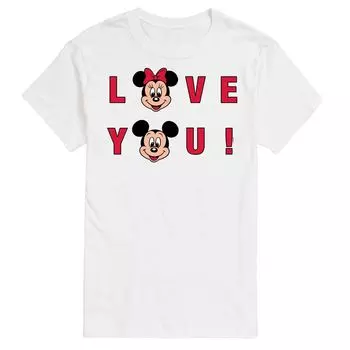 Мужская футболка с рисунком Love You Disney от Disney Licensed Character