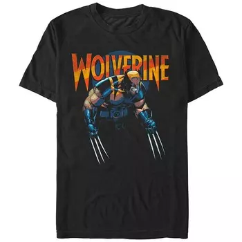 Мужская футболка с рисунком «Люди Икс» Angry Wolverine Licensed Character, черный