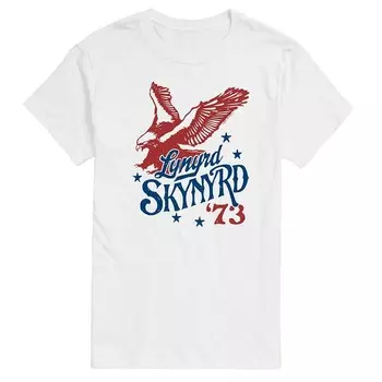Мужская футболка с рисунком Lynyrd Skynyrd Soaring Eagle Licensed Character, белый