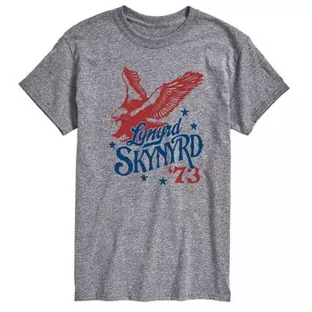 Мужская футболка с рисунком Lynyrd Skynyrd Soaring Eagle Licensed Character, цвет Heather Gray