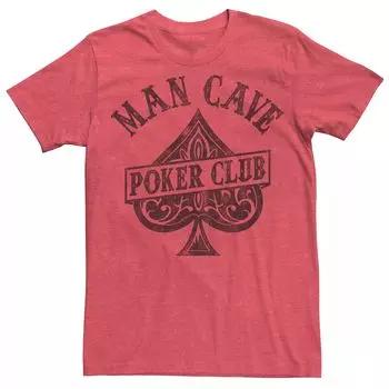 Мужская футболка с рисунком Man Cave Poker Club Licensed Character