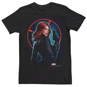 Мужская футболка с рисунком Marvel Avengers Black Widow Target Licensed Character