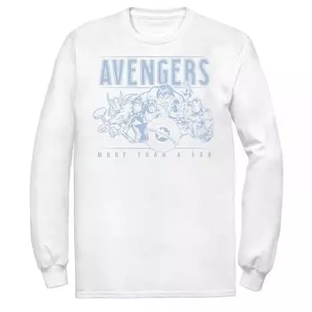 Мужская футболка с рисунком Marvel Avengers «Больше, чем фанат» Licensed Character