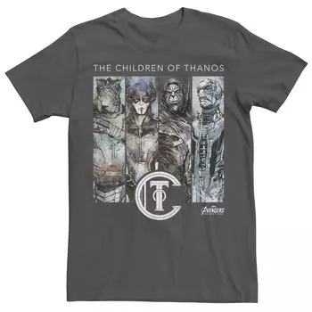 Мужская футболка с рисунком Marvel Avengers Infinity War Children of Thanos Licensed Character