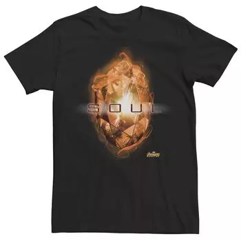 Мужская футболка с рисунком Marvel Avengers Infinity War Soul Stone Licensed Character