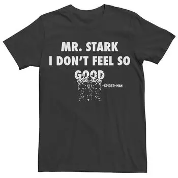 Мужская футболка с рисунком Marvel Avengers Infinity War Spider-Man I Don't Feel Good Licensed Character