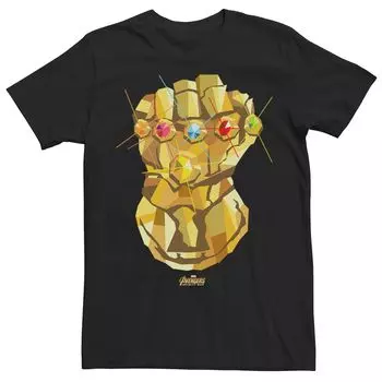 Мужская футболка с рисунком Marvel Avengers Infinity War Thanos Gauntlet Licensed Character