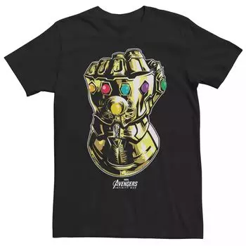 Мужская футболка с рисунком Marvel Avengers Infinity War Thanos Gauntlet Licensed Character