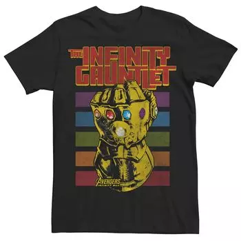 Мужская футболка с рисунком Marvel Avengers Infinity War Thanos Infinity Gauntlet Licensed Character
