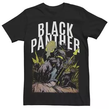 Мужская футболка с рисунком Marvel Black Panther Squad Licensed Character