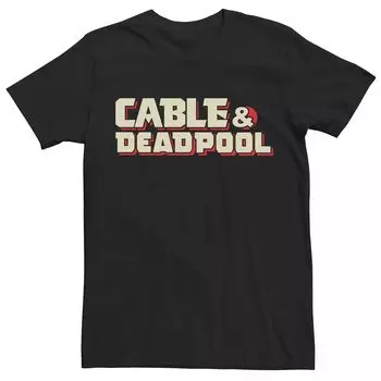 Мужская футболка с рисунком Marvel Cable & Deadpool Licensed Character