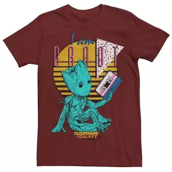 Мужская футболка с рисунком Marvel Guardians of the Galaxy 2 Groot 90-х Licensed Character