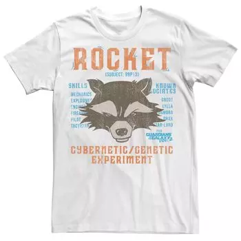 Мужская футболка с рисунком Marvel Guardians of the Galaxy 2 Rocket Raccoon Licensed Character