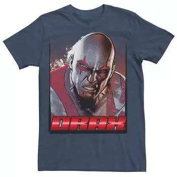 Мужская футболка с рисунком Marvel Guardians of the Galaxy Drax Shading Licensed Character