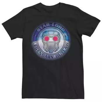 Мужская футболка с рисунком Marvel Guardians of the Galaxy Star Lord Licensed Character