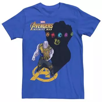 Мужская футболка с рисунком Marvel Infinity War Thanos Gauntlet's Shadow