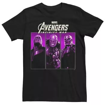Мужская футболка с рисунком Marvel Infinity War Thanos Purple Trio