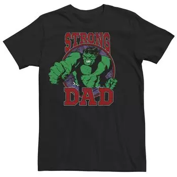 Мужская футболка с рисунком Marvel Ithe Incredible Hulk Strong Dad Licensed Character