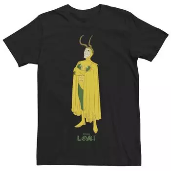 Мужская футболка с рисунком Marvel Loki Old Loki Happy Licensed Character