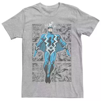 Мужская футболка с рисунком Marvel Retro Black Bolt Licensed Character