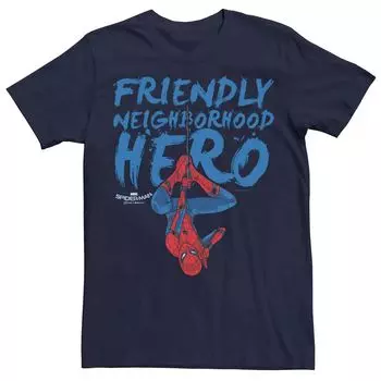 Мужская футболка с рисунком Marvel Spider-Man Friendly Neighborhood Hero Licensed Character