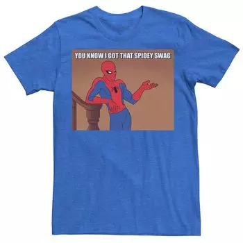 Мужская футболка с рисунком Marvel Spider-Man You Know I Got That Spidey Swag Licensed Character