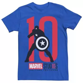 Мужская футболка с рисунком Marvel Studios Captain America 10 Licensed Character