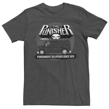 Мужская футболка с рисунком Marvel The Punisher Punishment, выпускаемая с 1975 года