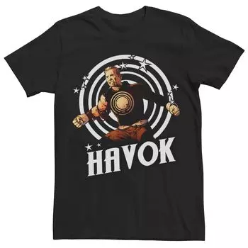 Мужская футболка с рисунком Marvel X-Men Havok Licensed Character