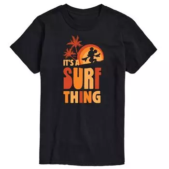 Мужская футболка с рисунком Микки Мауса Disney "It's A Surf Thing" Licensed Character