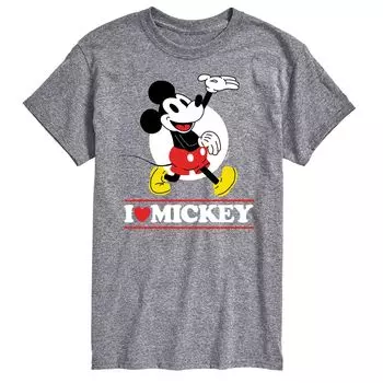 Мужская футболка с рисунком Микки Мауса Disney's I Love Mickey Licensed Character