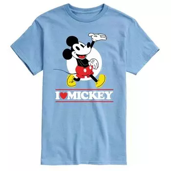 Мужская футболка с рисунком Микки Мауса Disney's I Love Mickey Licensed Character