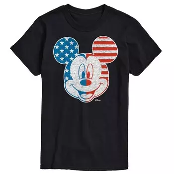 Мужская футболка с рисунком Микки Мауса Disney's America, черный