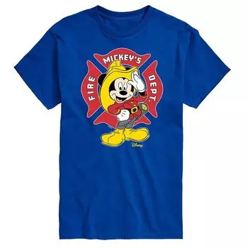 Мужская футболка с рисунком Микки Мауса Disney's Fire Dept., синий