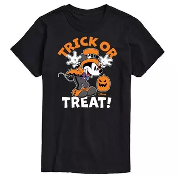 Мужская футболка с рисунком Микки Мауса Disney's Trick or Treat, черный