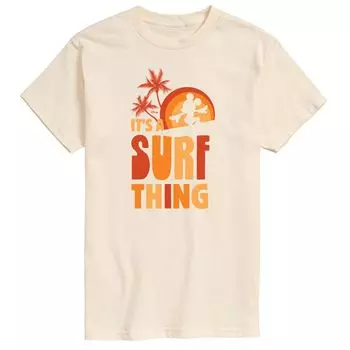 Мужская футболка с рисунком Микки Мауса Disney "It's A Surf Thing" Licensed Character