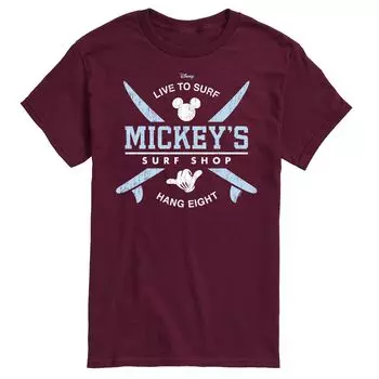 Мужская футболка с рисунком Микки Мауса Disney's Surf Shop Licensed Character