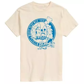 Мужская футболка с рисунком Микки Мауса Disney's Surf Wax Aloha Licensed Character