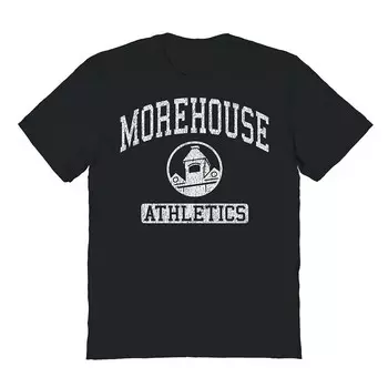 Мужская футболка с рисунком Morehouse Athletics Licensed Character, черный
