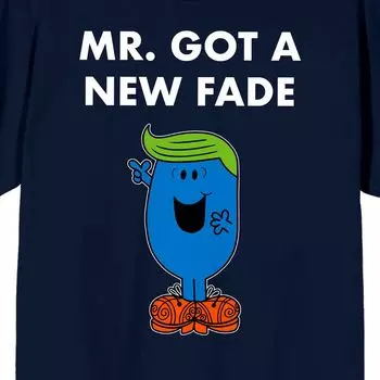 Мужская футболка с рисунком Mr. Men And Little Miss Meme "Mr. Got A New Fade" Licensed Character