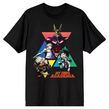 Мужская футболка с рисунком My Hero Academia Licensed Character, черный