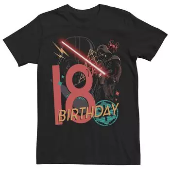 Мужская футболка с рисунком на 18-летие Дарта Вейдера «Звездные войны» Star Wars
