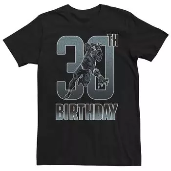 Мужская футболка с рисунком на 30-летие Black Panther Licensed Character