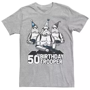 Мужская футболка с рисунком на 50-летие "Звездных войн" "Birthday Trooper" Star Wars