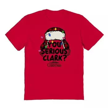 Мужская футболка с рисунком National Lampoon's You Serious Clark Licensed Character, красный