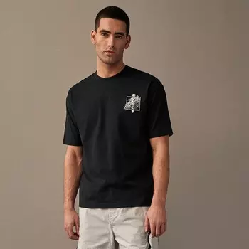 Мужская футболка с рисунком NEXT, цвет Black White