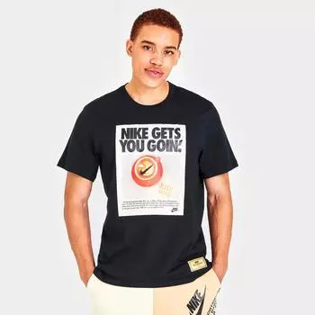Мужская футболка с рисунком Nike Sportswear Fresh Brewed, черный