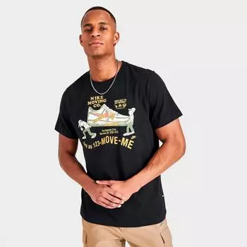 Мужская футболка с рисунком Nike Sportswear Moving Company, черный