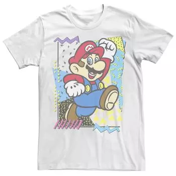 Мужская футболка с рисунком Nintendo 90-х годов Licensed Character, светло-синий