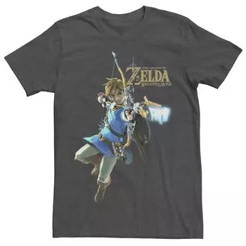 Мужская футболка с рисунком Nintendo Breathing Again Licensed Character